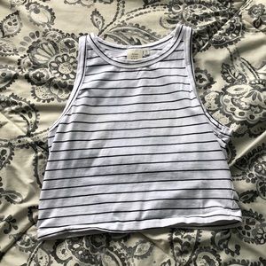 White stripes tank